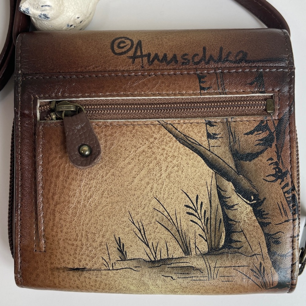 Anuschka RFID Genuine Leather Wallet Crossbody - Picture 3 of 16